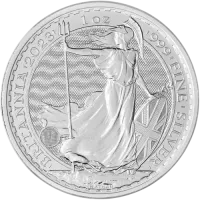 Монета "Британия (Елизавета II)", 2023 г., Серебро, 31,1 гр., проба 999, СОЕДИНЕННОЕ КОРОЛЕВСТВО