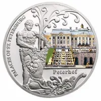 Монета "Петергоф. Дворцы Санкт-Петербурга", 2010 г., 31,1 гр., проба 999, МАЛАВИ