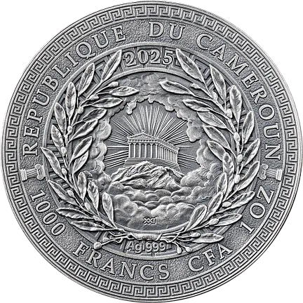 Монета «Икар», 2025 г., Серебро, 31,1 гр., проба 999, КАМЕРУН