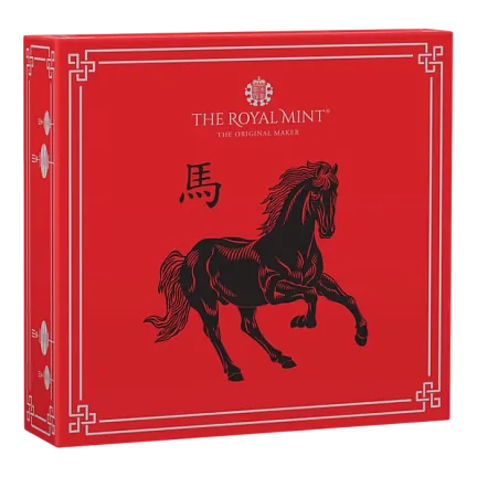 Монета «Год Лошади (пруф)», 2026 г., Золото, 7,78 гр., проба 999, СОЕДИНЕННОЕ КОРОЛЕВСТВО
