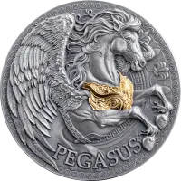 Монета «Пегас», 2024 г., Серебро, 31,1 гр., проба 999, КАМЕРУН