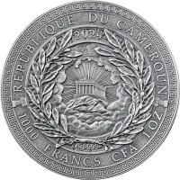 Монета «Пегас», 2024 г., Серебро, 31,1 гр., проба 999, КАМЕРУН