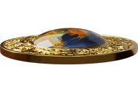 Монета «Подсолнухи. Цветы Ван Гога в живописи», 2025 г., Серебро, 17,5 гр., проба 999, КАМЕРУН