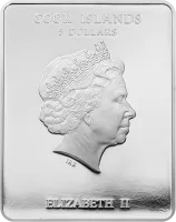 Монета "Святая Мария Магдалина",  2011 г., Серебро, 25 гр., проба 999, ОСТРОВА КУКА