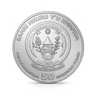 Монета "Год Лошади", 2026 г., Серебро, 31,1 гр., проба 999, РУАНДА