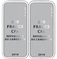 Монета «Эдемский сад»,  2018 г., Серебро, 20 гр., проба 999, КАМЕРУН