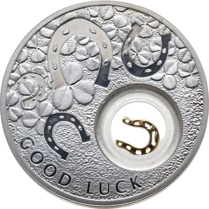 Монета «Подкова»,  2012 г., Серебро, 28,28 гр., проба 925, НИУЭ