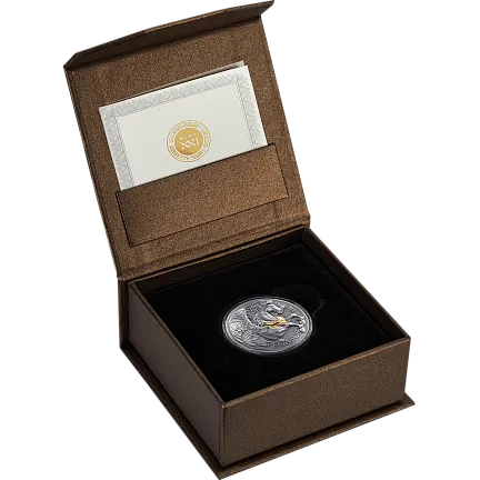 Монета «Пегас», 2024 г., Серебро, 31,1 гр., проба 999, КАМЕРУН