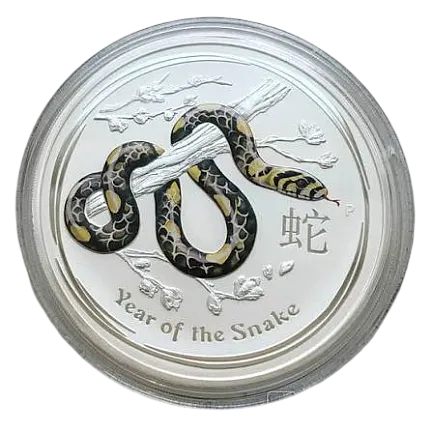 Монета "Год Змеи", 2013 г., Серебро, 1 000 гр., проба 999, АВСТРАЛИЯ