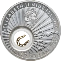 Монета «Подкова»,  2012 г., Серебро, 28,28 гр., проба 925, НИУЭ