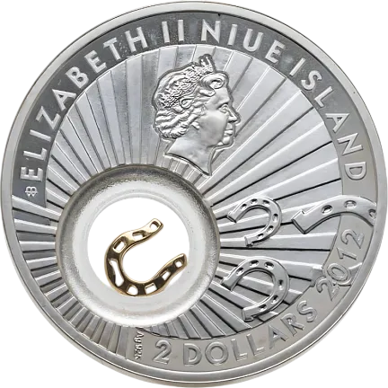 Монета «Подкова»,  2012 г., Серебро, 28,28 гр., проба 925, НИУЭ