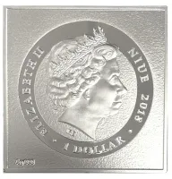 Монета «Рафаэль Санти да Урбино-Ангелы»,  2018 г., Серебро, 17,5 гр., проба 999, НИУЭ